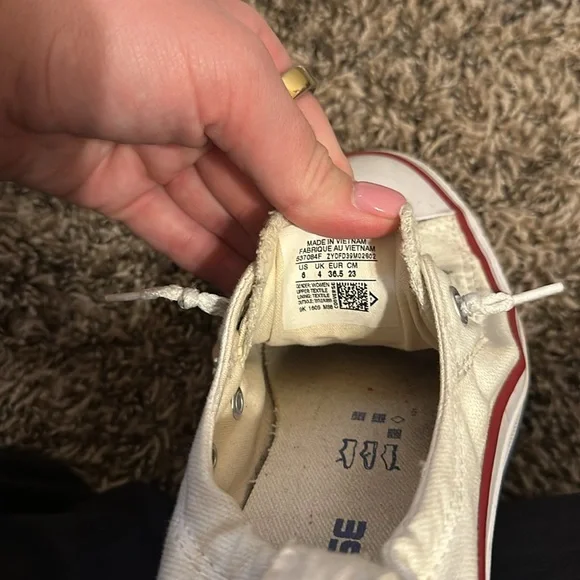 Converse Shoreline Slip On Sneakers White Size 6 - Picture 8 of 9